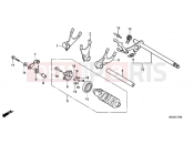 HONDA VT750C9 Shadow 2009 E-17 TRANSMISSION DRUM