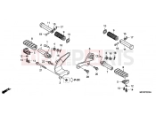 HONDA VT750C9 Shadow 2009 F-22 FOOTREST (EXCEPT KO)