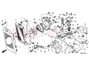 HONDA VT750C9 Shadow 2009 F-33 ​​RADIATOR