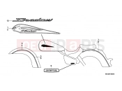 HONDA VT750C9 Shadow 2009 F-35 LOGO / STRIP (EXCEPT 2U)