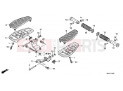 HONDA VT750C9 Shadow 2009 F-22-1 FOOTREST (KO)