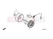 HONDA VT750CA7 Shadow 2007 E-9 GENERATOR