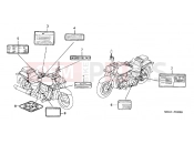 HONDA VT750CA7 Shadow 2007 F-33 ​​WARNING LABEL