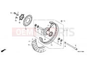 HONDA VT750CAA Shadow 2010 F-10 FRONT WHEEL