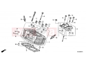 HONDA VT750CD Shadow 2013 E-2-10 REAR CYLINDER HEAD