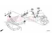 HONDA VT750CD Shadow 2013 E-12-10 WATER PIPE