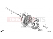 HONDA VT750CD Shadow 2013 F-18 REAR BRAKE PANEL (VT750C / CA)