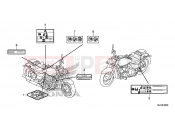 HONDA VT750CD Shadow 2013 F-49 WARNING LABEL (VT750C / C2S / CA / CS)
