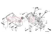 HONDA VT750CSA Shadow 2010 E-6 RIGHT CRANKSHAFT COVER
