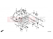 HONDA VT750CSD Shadow 2013 E-10 LEFT CRANKSHAFT COVER (VT750C / C2S / CA / CS)