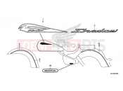 HONDA VT750CSD Shadow 2013 F-50 EMBLEM (VT750C / CA / CS)