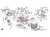 HONDA VT750DC2 Shadow 2002 E-2-1 REAR CYLINDER HEAD