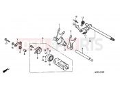 HONDA VT750DC2 Shadow 2002 E-16 TRANSMISSION DRUM