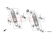 HONDA VT750DC2 Shadow 2002 F-22 REAR SHOCK ABSORBER