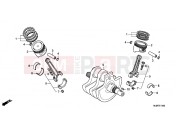 HONDA VT750SB Shadow 2011 E-16 CRANKSHAFT / PISTON