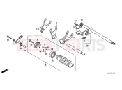 HONDA VT750SB Shadow 2011 E-19 TRANSMISSION DRUM