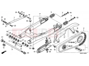 HONDA VT750SB Shadow 2011 F-32 SWING ARM