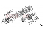 HONDA VT750SA Shadow RS 2010 E-8 CLUTCH