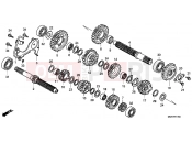 HONDA VT750SA Shadow RS 2010 E-17 TRANSMISSION