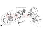 HONDA VT750SA Shadow RS 2010 F-1 HEADLAMP (E)