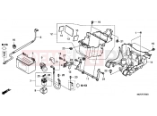 HONDA VT750SA Shadow RS 2010 F-37 BATTERY