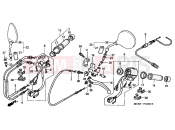 HONDA VT750DC2 Shadow Spirit 2002 F-3 SWITCH / CABLE