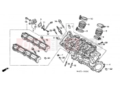 HONDA CBR1100XX6 Super Blackbird 2006 E-2 CYLINDER HEAD