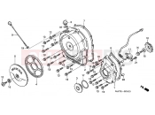 HONDA CBR1100XX6 Super Blackbird 2006 E-5 RIGHT CRANKSHAFT COVER