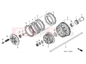 HONDA CBR1100XX6 Super Blackbird 2006 E-6 CLUTCH