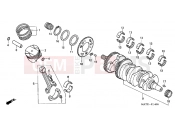 HONDA CBR1100XX6 Super Blackbird 2006 E-14 CRANKSHAFT / PISTON
