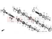 HONDA CBR1100XX6 Super Blackbird 2006 E-16 TRANSMISSION