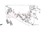 HONDA CBR1100XX6 Super Blackbird 2006 F-11-1 FRONT BRAKE CALIPER (B.)