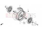 HONDA CBR1100XX6 Super Blackbird 2006 F-12 FRONT WHEEL
