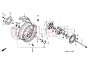 HONDA CBR1100XX6 Super Blackbird 2006 F-16 REAR WHEEL