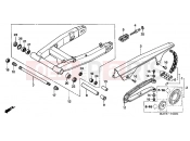 HONDA CBR1100XX6 Super Blackbird 2006 F-25 SWING ARM