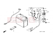 HONDA CBR1100XX6 Super Blackbird 2006 F-30 BATTERY