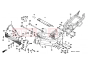 HONDA CBR1100XX6 Super Blackbird 2006 F-32 FRAME / OIL COOLER