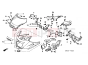 HONDA CBR1100XX6 Super Blackbird 2006 F-35 UPPER ENGINE