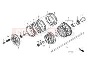HONDA CBR1100XXY Super Blackbird 2000 E-6-1 CLUTCH (X / Y / 1/2/3/4)