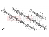 HONDA CBR1100XXY Super Blackbird 2000 E-16 TRANSMISSION