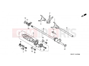 HONDA CBR1100XXY Super Blackbird 2000 E-17 TRANSMISSION DRUM