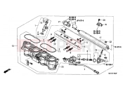 HONDA CBR1100XXY Super Blackbird 2000 E-18-2 THROTTLE HOUSING