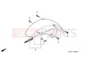 HONDA CBR1100XXY Super Blackbird 2000 F-9 FRONT FENDER