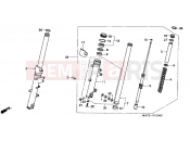 HONDA CBR1100XXY Super Blackbird 2000 F-10 FRONT FORK