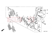 HONDA CBR1100XXY Super Blackbird 2000 F-11-1 FRONT BRAKE CALIPER (B.)