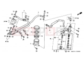 HONDA CBR1100XXY Super Blackbird 2000 F-13 REAR MASTER CYLINDER