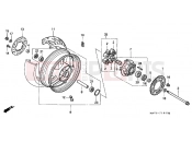 HONDA CBR1100XXY Super Blackbird 2000 F-16 REAR WHEEL