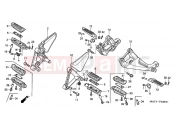 HONDA CBR1100XXY Super Blackbird 2000 F-23 FOOTREST