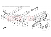 HONDA CBR1100XXY Super Blackbird 2000 F-25 SWING ARM
