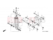 HONDA CBR1100XXY Super Blackbird 2000 F-26 REAR SHOCK ABSORBER